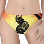 Sunset Samurai Warrior Print Women's Thong