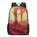 Sunshine Autumn Tree Print 17 Inch Backpack
