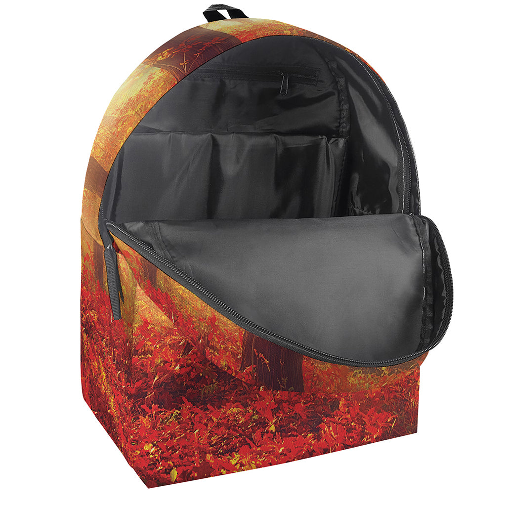 Sunshine Autumn Tree Print Backpack