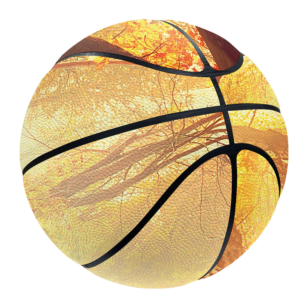 Sunshine Autumn Tree Print Basketball