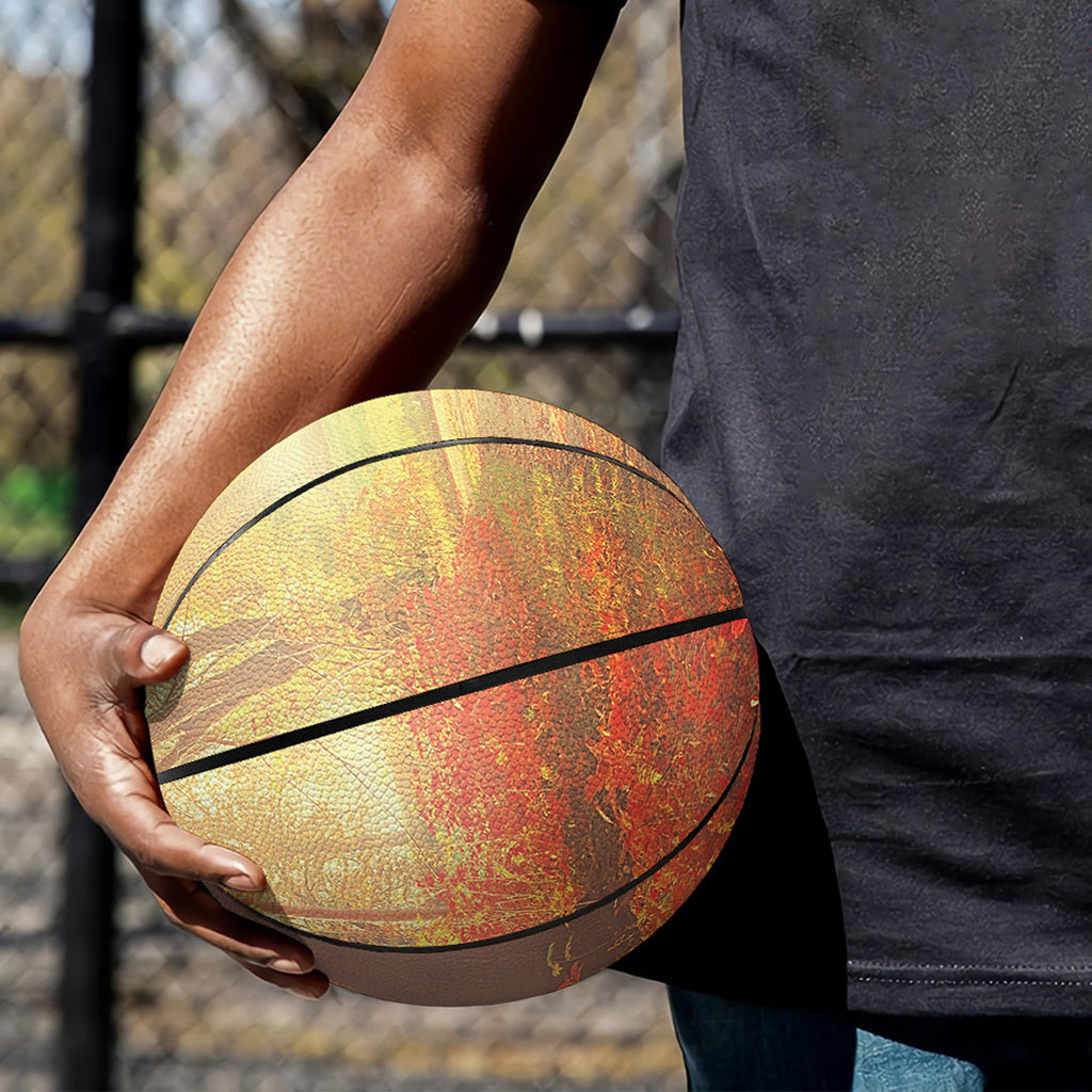 Sunshine Autumn Tree Print Basketball