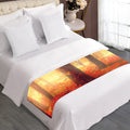 Sunshine Autumn Tree Print Bed Runner