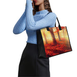 Sunshine Autumn Tree Print Canvas Tote Bag
