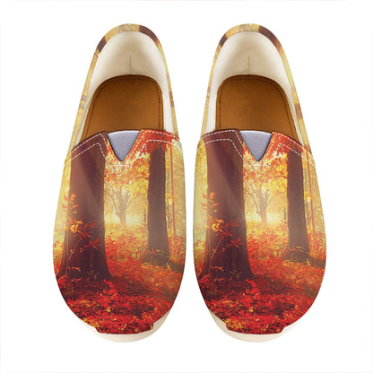 Sunshine Autumn Tree Print Casual Shoes