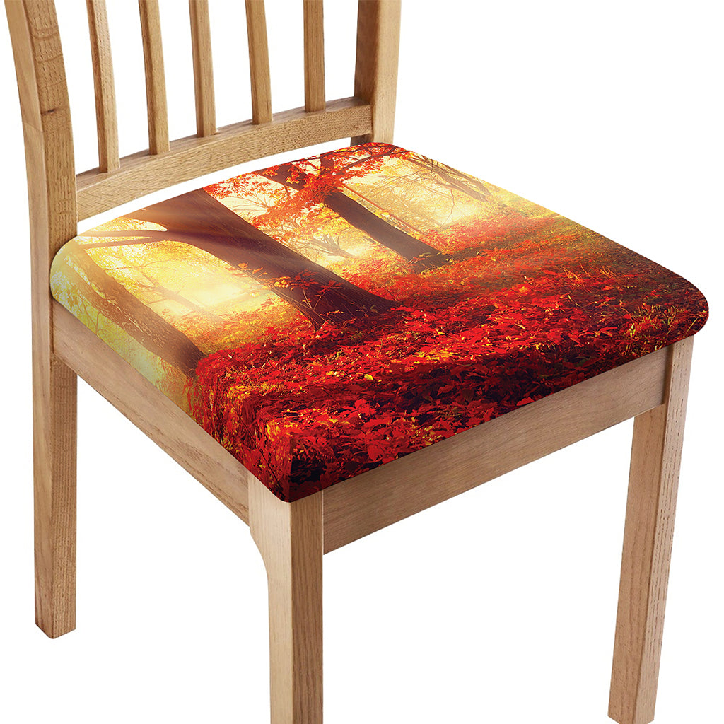 Sunshine Autumn Tree Print Chair Cushion Cover
