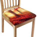 Sunshine Autumn Tree Print Chair Cushion Cover