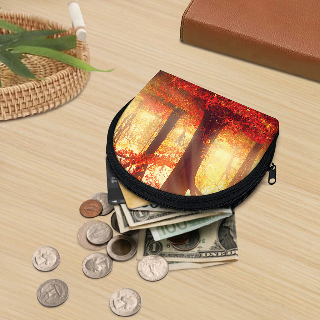 Sunshine Autumn Tree Print Coin Purse