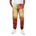 Sunshine Autumn Tree Print Cotton Sweatpants