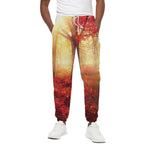 Sunshine Autumn Tree Print Cotton Pants