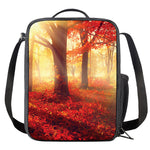 Sunshine Autumn Tree Print Crossbody Lunch Bag