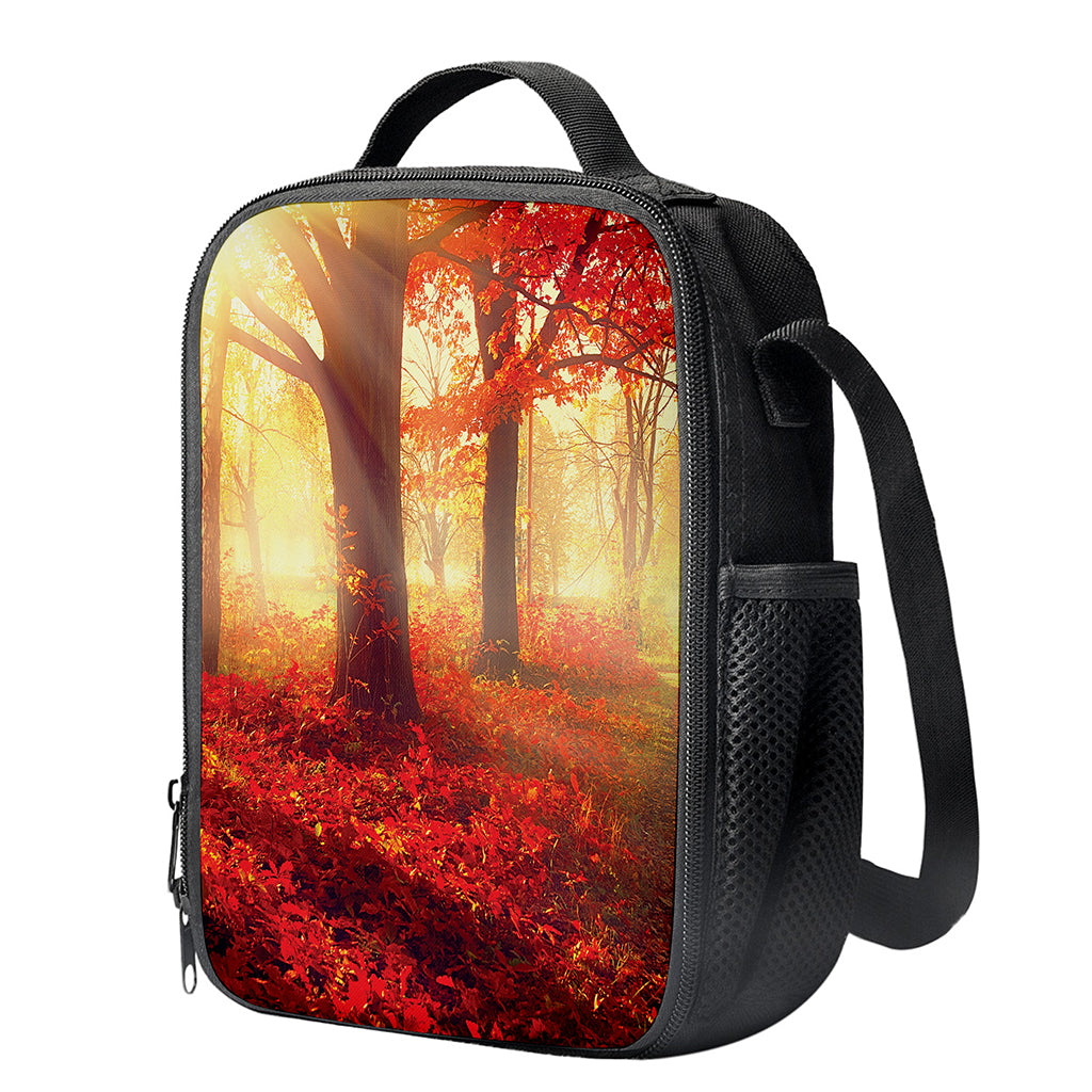 Sunshine Autumn Tree Print Crossbody Lunch Bag