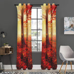 Sunshine Autumn Tree Print Curtain