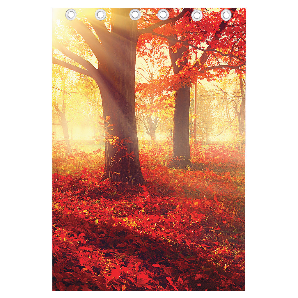 Sunshine Autumn Tree Print Curtain