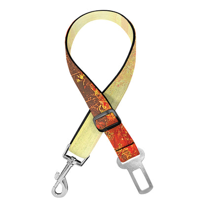 Sunshine Autumn Tree Print Dog Seat Belt