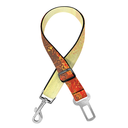 Sunshine Autumn Tree Print Dog Seat Belt