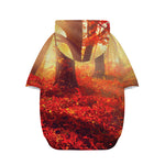Sunshine Autumn Tree Print Dog Zip Up Hoodie