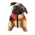 Sunshine Autumn Tree Print Dog Zip Up Jacket