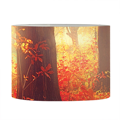 Sunshine Autumn Tree Print Drum Lamp Shade