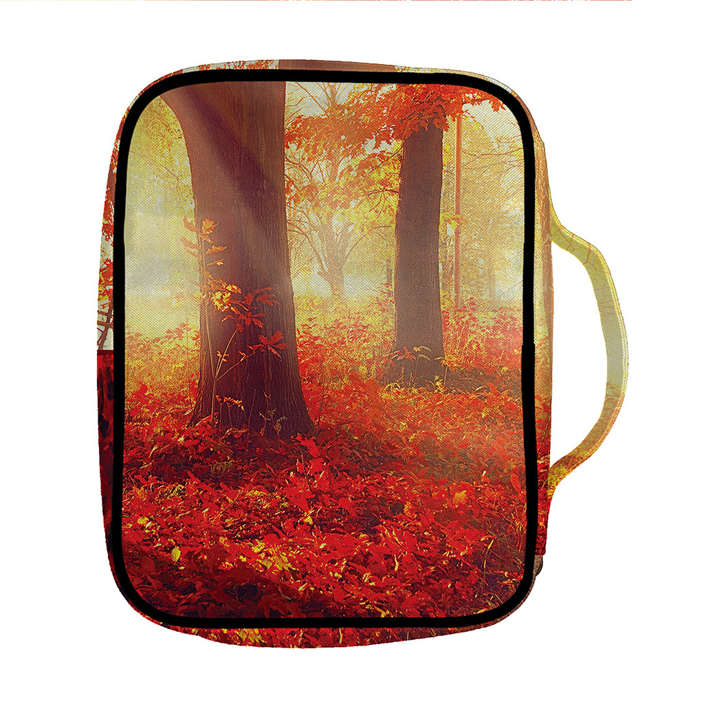 Sunshine Autumn Tree Print Front Pocket Bible Bag