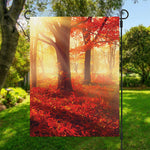 Sunshine Autumn Tree Print Garden Flag