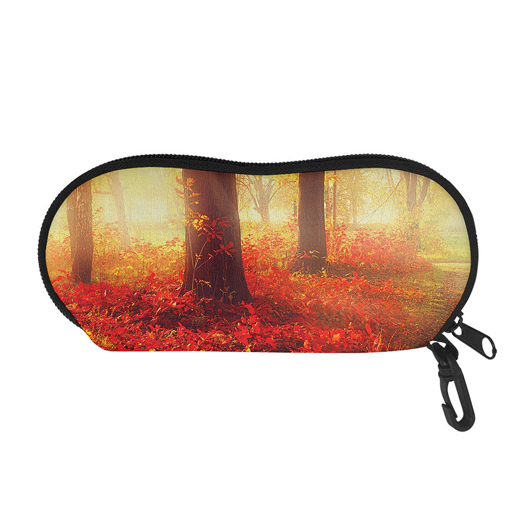 Sunshine Autumn Tree Print Glasses Case