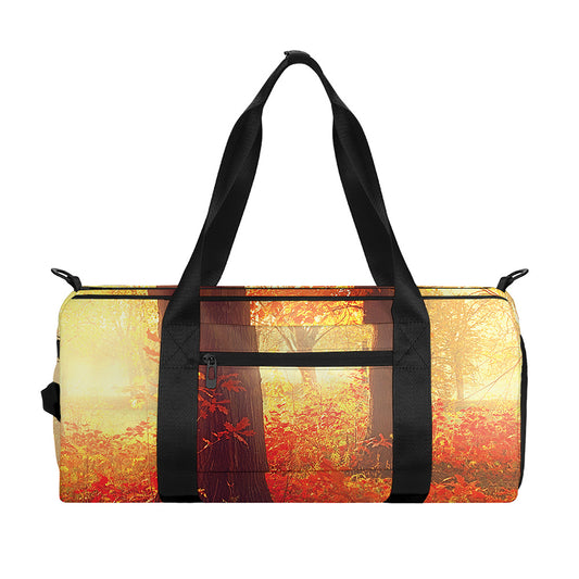 Sunshine Autumn Tree Print Gym Bag