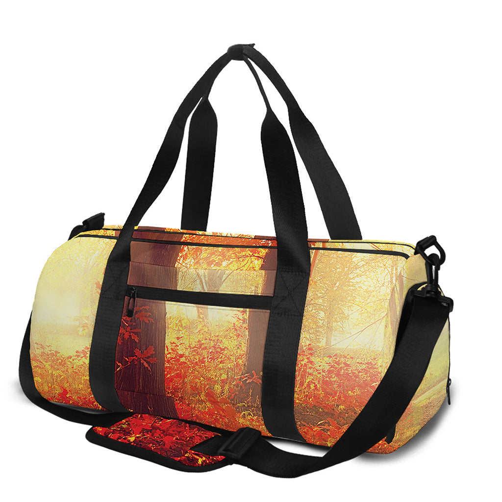 Sunshine Autumn Tree Print Gym Bag