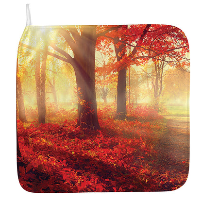 Sunshine Autumn Tree Print Hand Towel