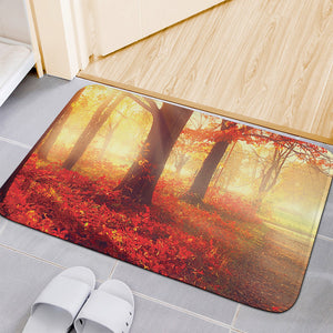 Sunshine Autumn Tree Print Indoor Door Mat