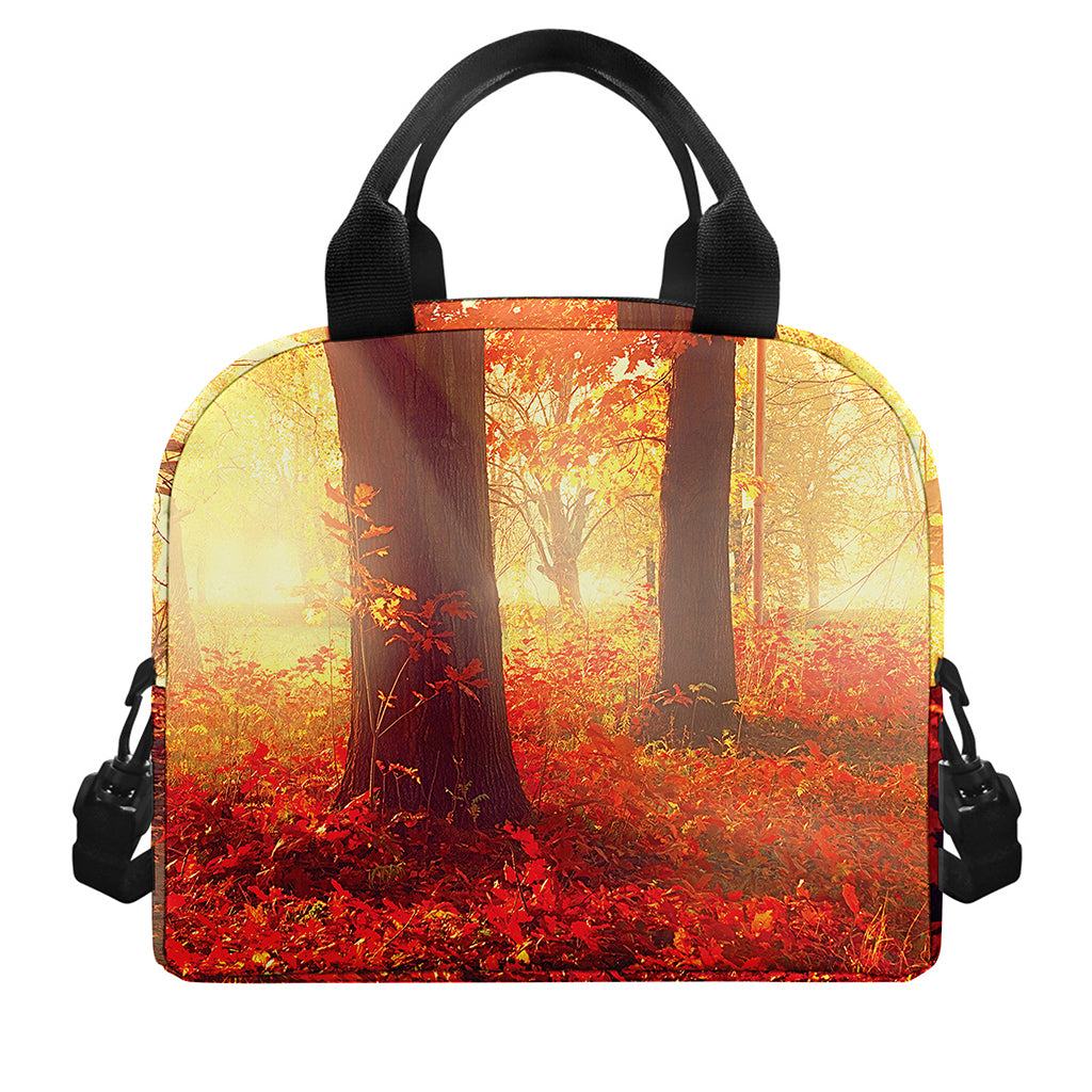 Sunshine Autumn Tree Print Insulated Lunch Bag