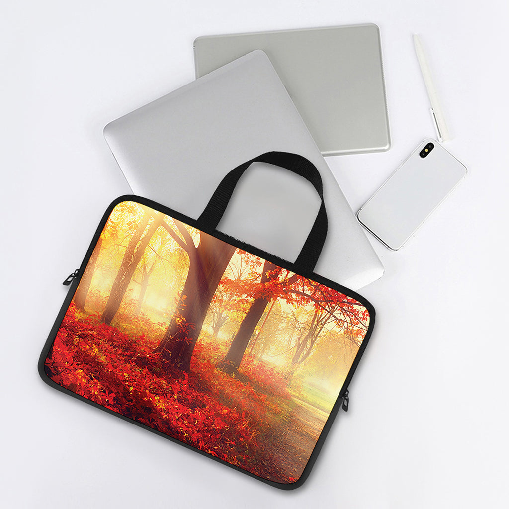 Sunshine Autumn Tree Print Laptop Sleeve With Handle