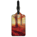 Sunshine Autumn Tree Print Luggage Tag