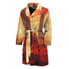 Sunshine Autumn Tree Print Men's Bathrobe