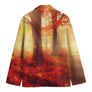 Sunshine Autumn Tree Print Men's Blazer