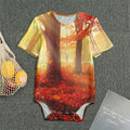 Sunshine Autumn Tree Print Men's Bodysuit