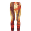 Sunshine Autumn Tree Print Men's leggings