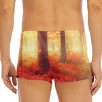 Sunshine Autumn Tree Print Men's Short Boxer Briefs