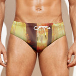 Sunshine Autumn Tree Print Men's Swim Briefs