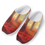 Sunshine Autumn Tree Print Mesh Casual Shoes