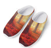 Sunshine Autumn Tree Print Mesh Casual Shoes