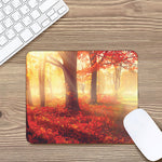 Sunshine Autumn Tree Print Mouse Pad