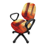 Sunshine Autumn Tree Print Office Chair Cover