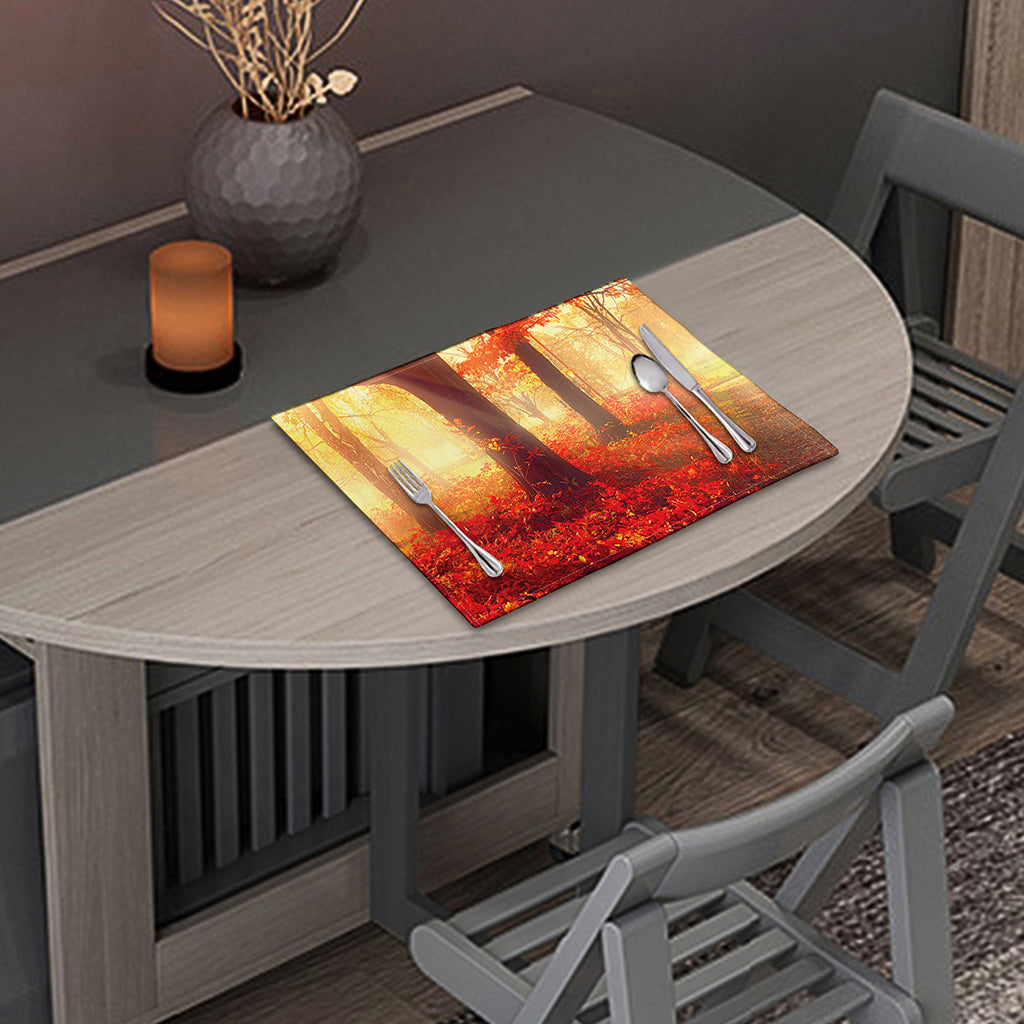 Sunshine Autumn Tree Print Placemat
