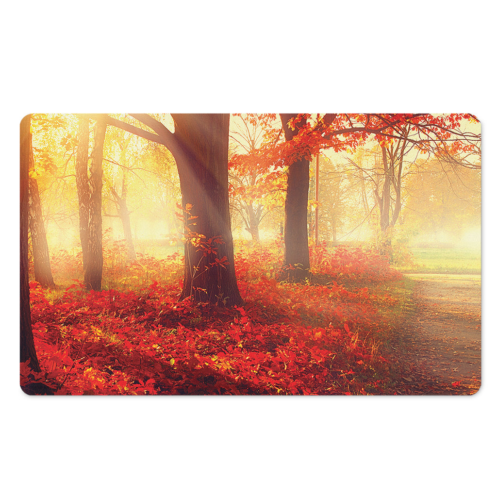 Sunshine Autumn Tree Print Polyester Doormat