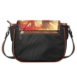 Sunshine Autumn Tree Print Saddle Bag