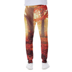 Sunshine Autumn Tree Print Scuba Joggers