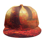 Sunshine Autumn Tree Print Snapback Cap
