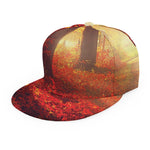 Sunshine Autumn Tree Print Snapback Cap
