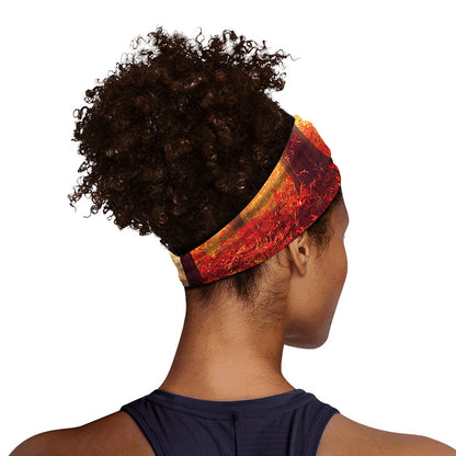 Sunshine Autumn Tree Print Sports Headband