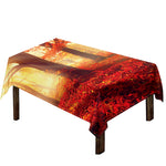 Sunshine Autumn Tree Print Tablecloth